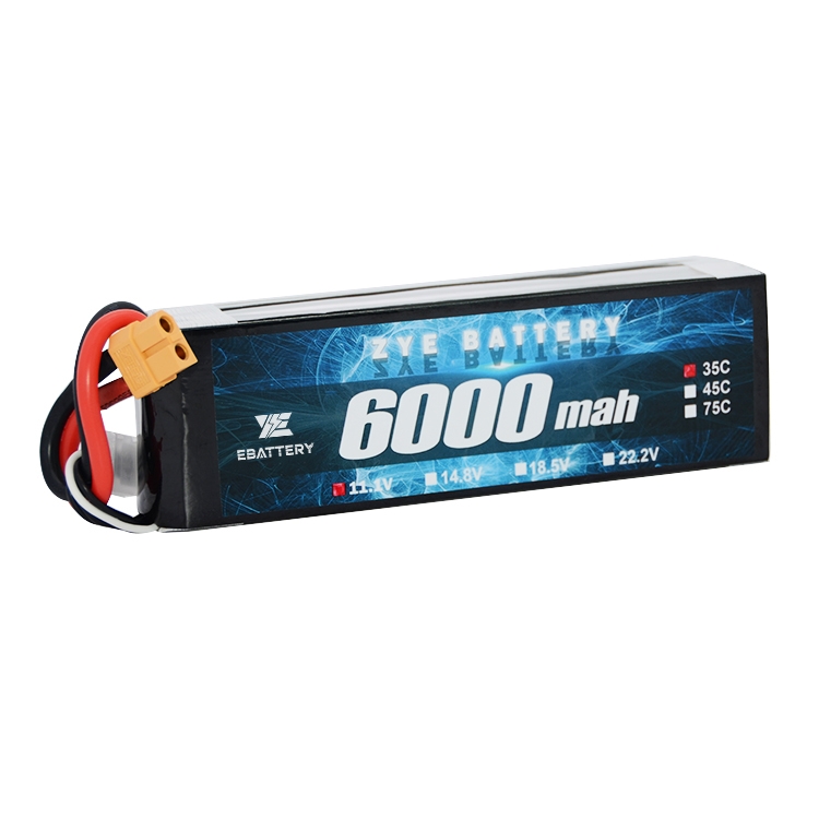 Baterie 3S Lipo 6000mAh 60C 11.1v Baterie Lipo